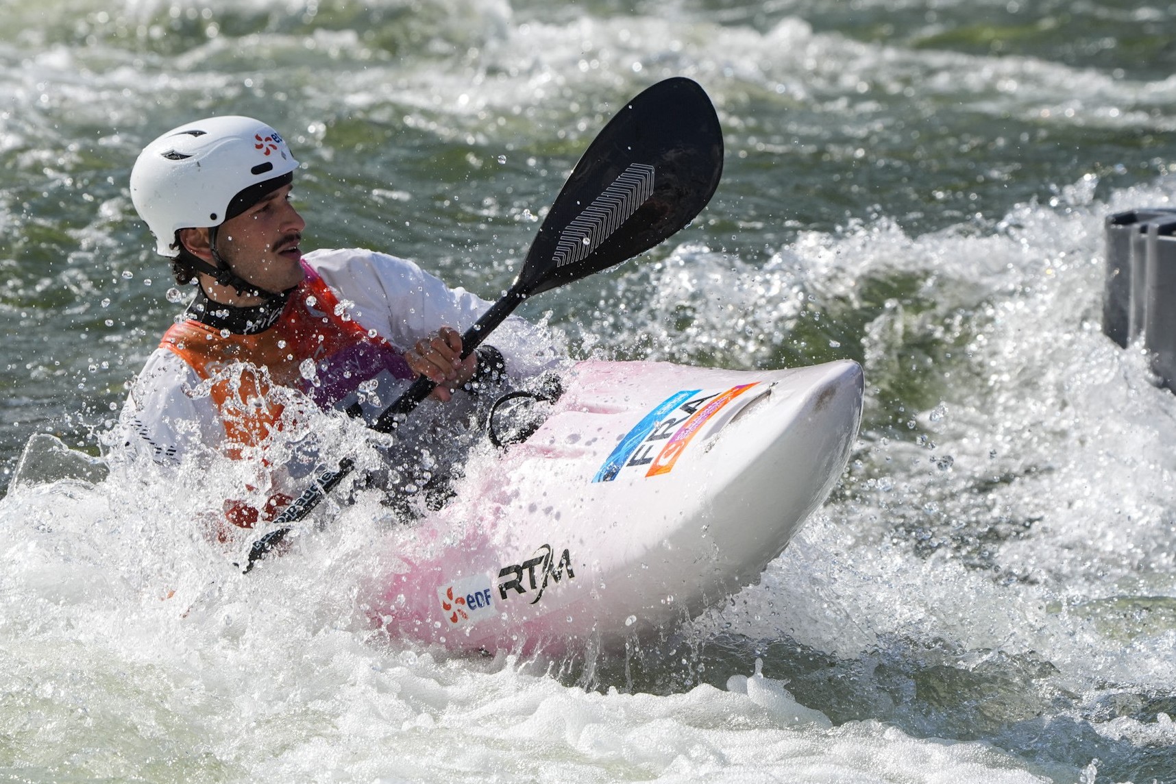 Championnats du monde de slalom, kayak cross individuel hommes Mathurin Madoré # Penrith, Australie, 29 septembre 2025 © Romain Bruneau / FFCK