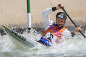 Championnats du monde de slalom, canoë hommes, demi-finale Yohann Sénéchault # Penrith, Australie, 2 octobre 2025 © Romain Bruneau / FFCK