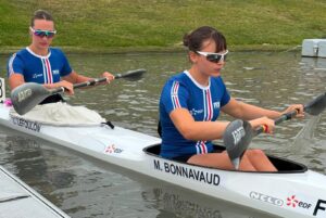 Championnats d’Europe de sprint U23 Loulia Lefoulon et Marine Bonavaud # Szeged, Hongrie, 23 juillet 2026 © FFCK